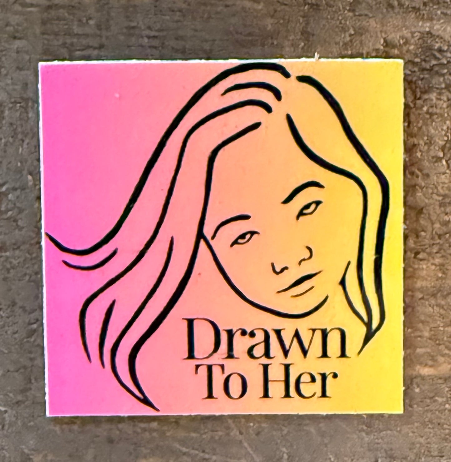 Drawn to Her Brand Vinyl Sticker Pack – 3 Stickers (2 Logo + 1 Full Art)