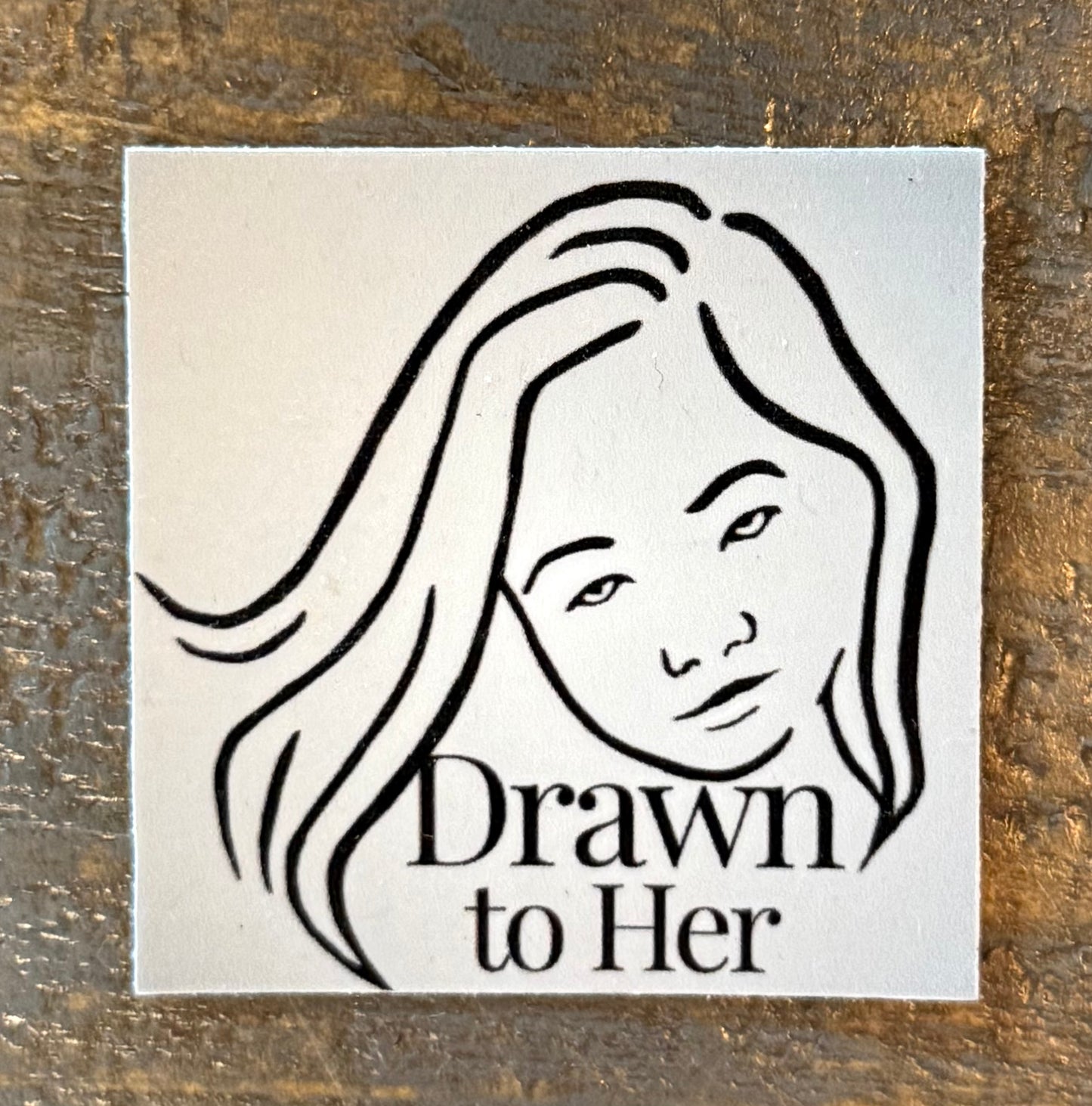 Drawn to Her Brand Vinyl Sticker Pack – 3 Stickers (2 Logo + 1 Full Art)