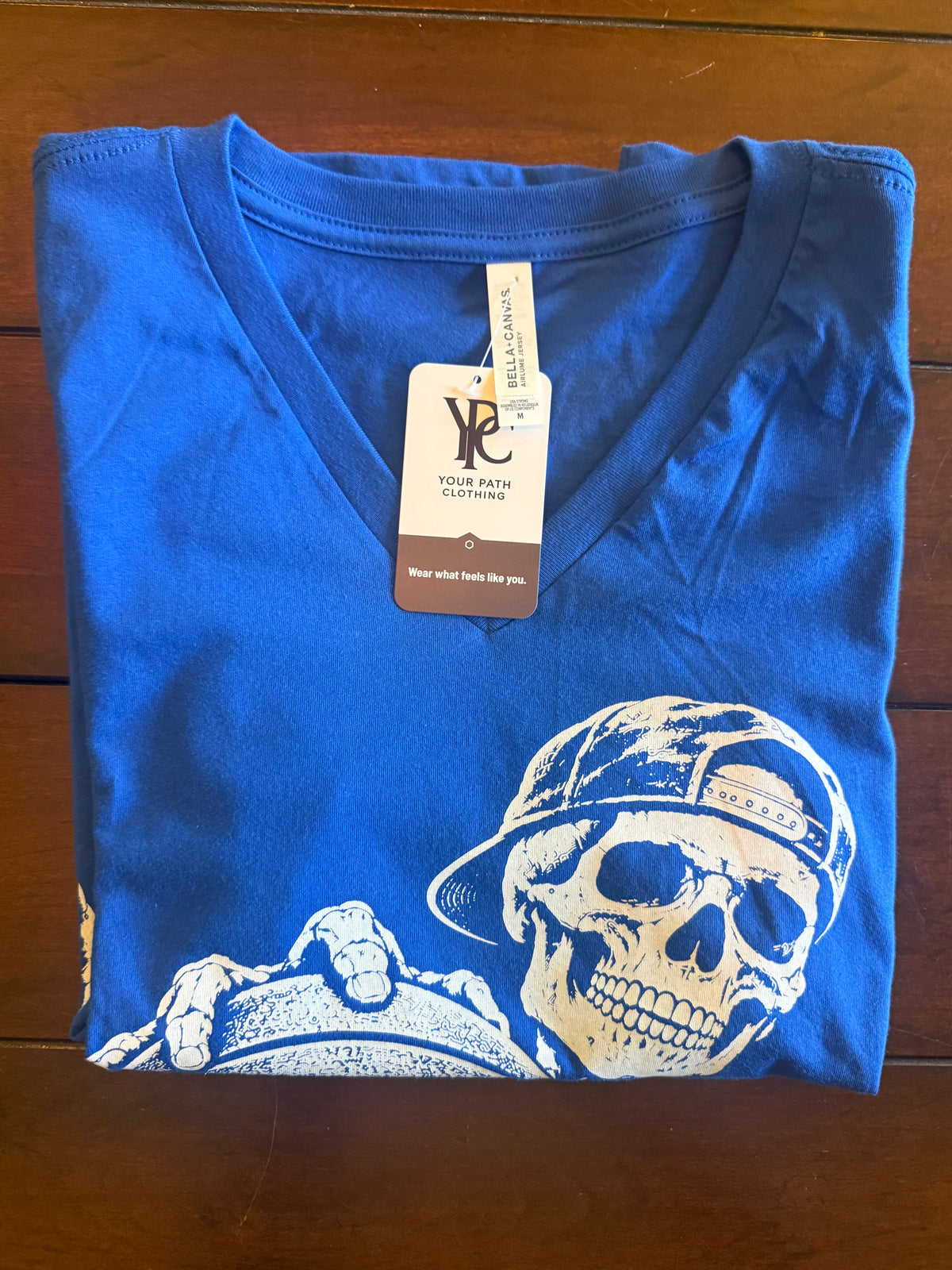 Authentic Ohio Valley — Music City Co. Brand T-Shirt — Kentucky Basketball Skeleton—Women's V-Neck