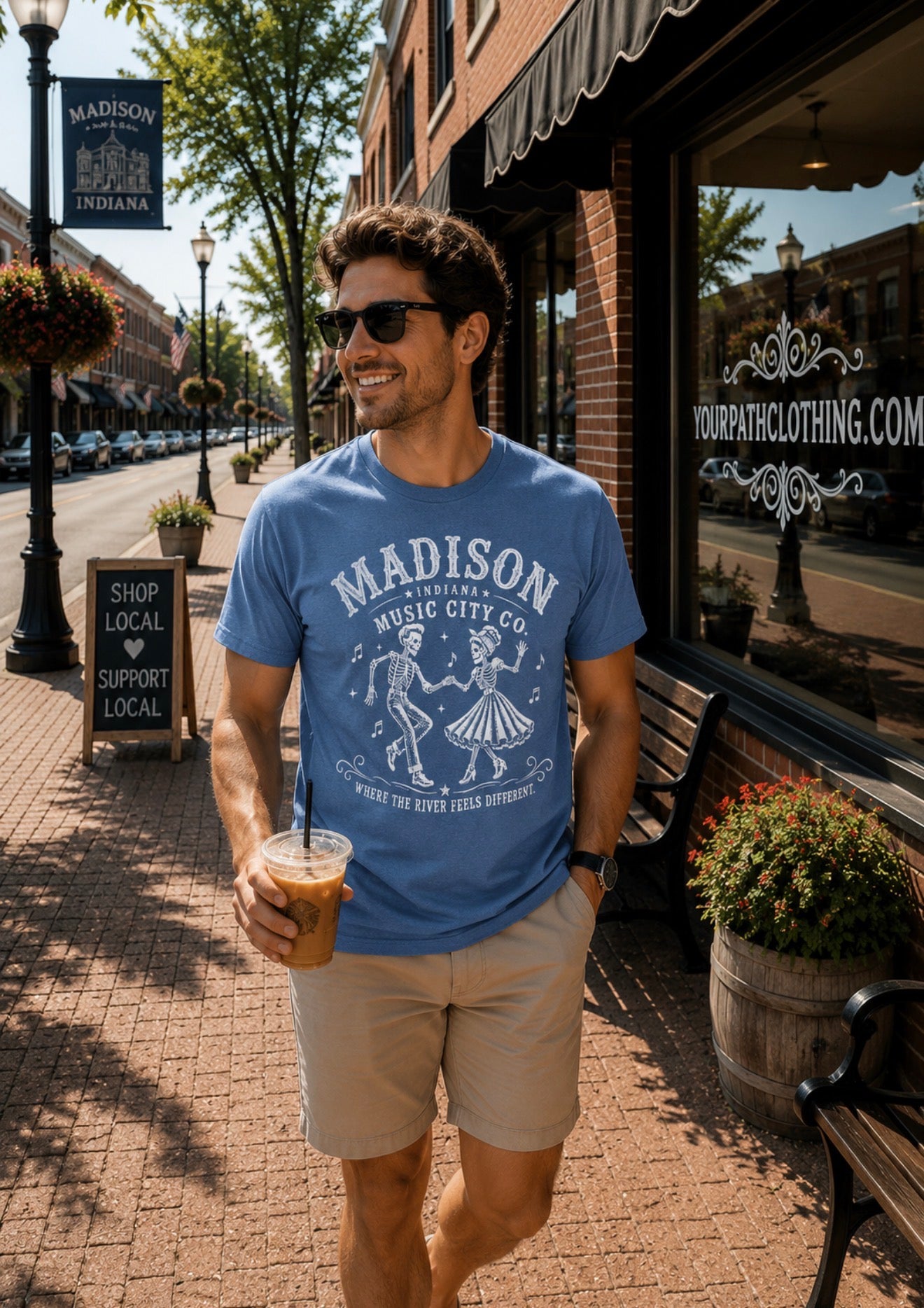 Music City Co. Brand T-Shirt — Where the River Feels Different