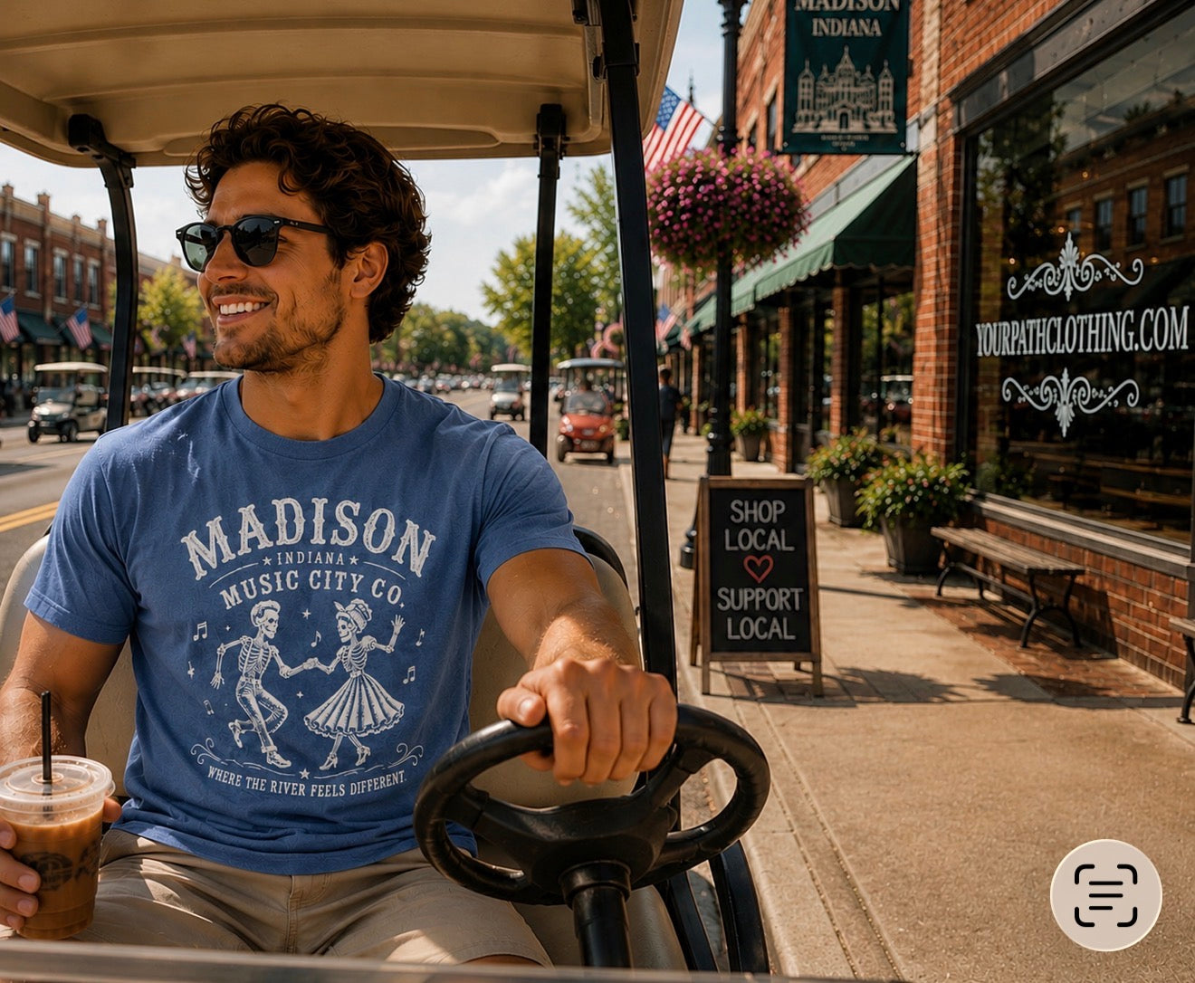 Music City Co. Brand T-Shirt — Where the River Feels Different
